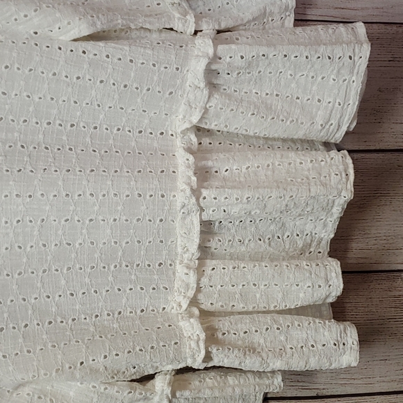 ASOS White Eyelet Ruffle Top - Picture 4 of 13